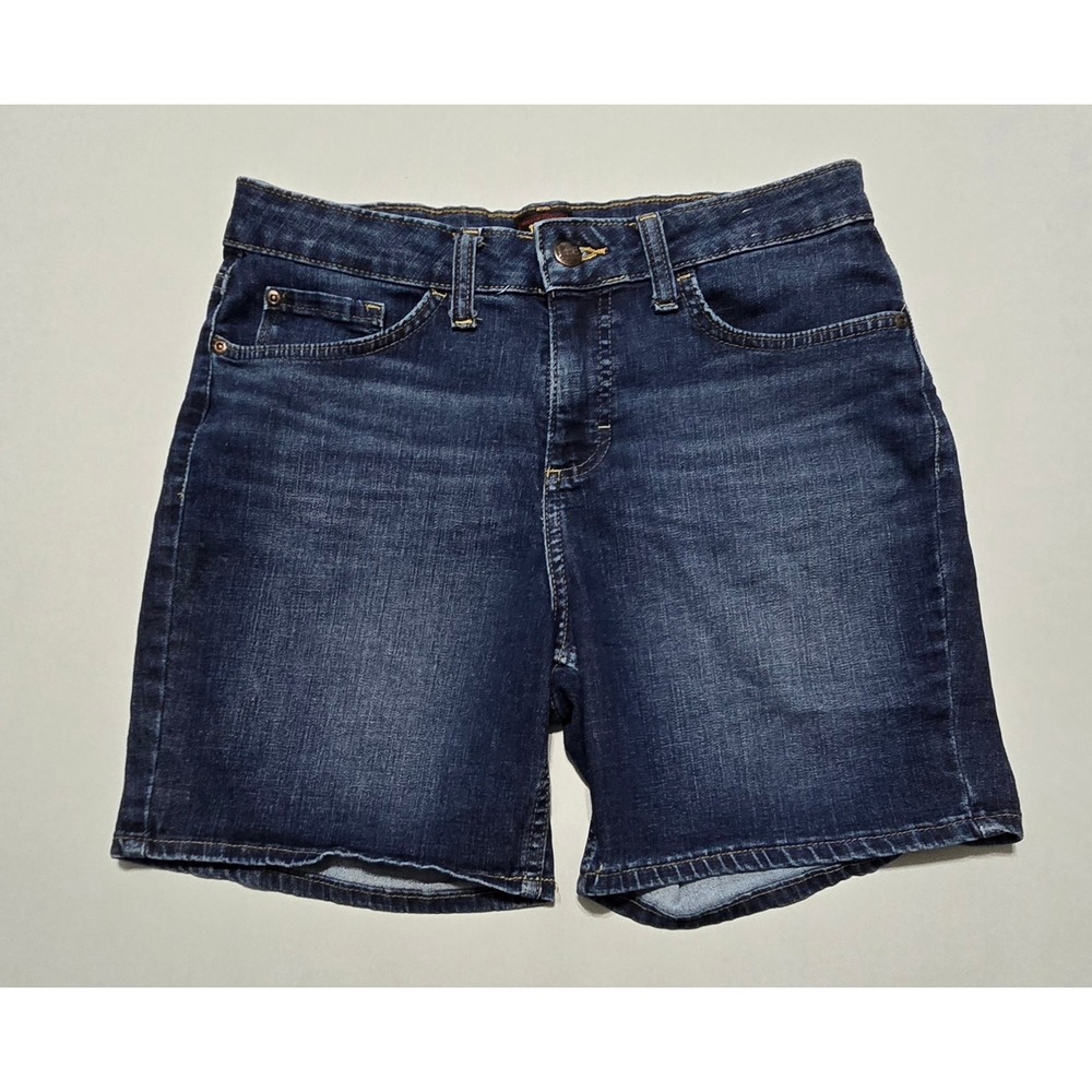 Lee Denim Shorts Women 8M Dark Wash Stretch‎